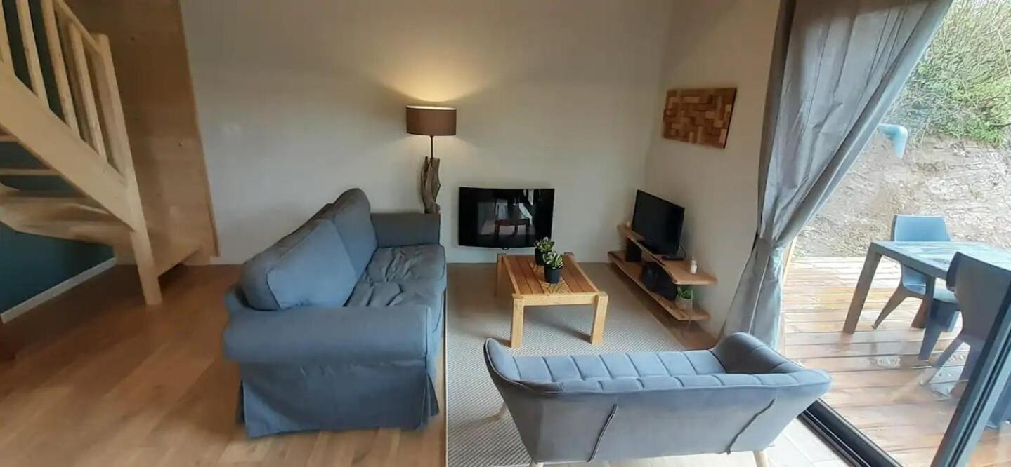 Chalets De Pont Cob Avec Spa Gouezec Bagian luar foto