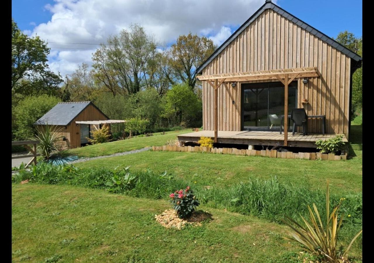Chalets De Pont Cob Avec Spa Gouezec Bagian luar foto