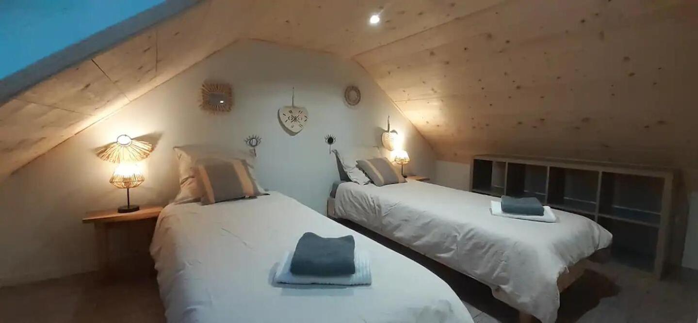 Chalets De Pont Cob Avec Spa Gouezec Bagian luar foto