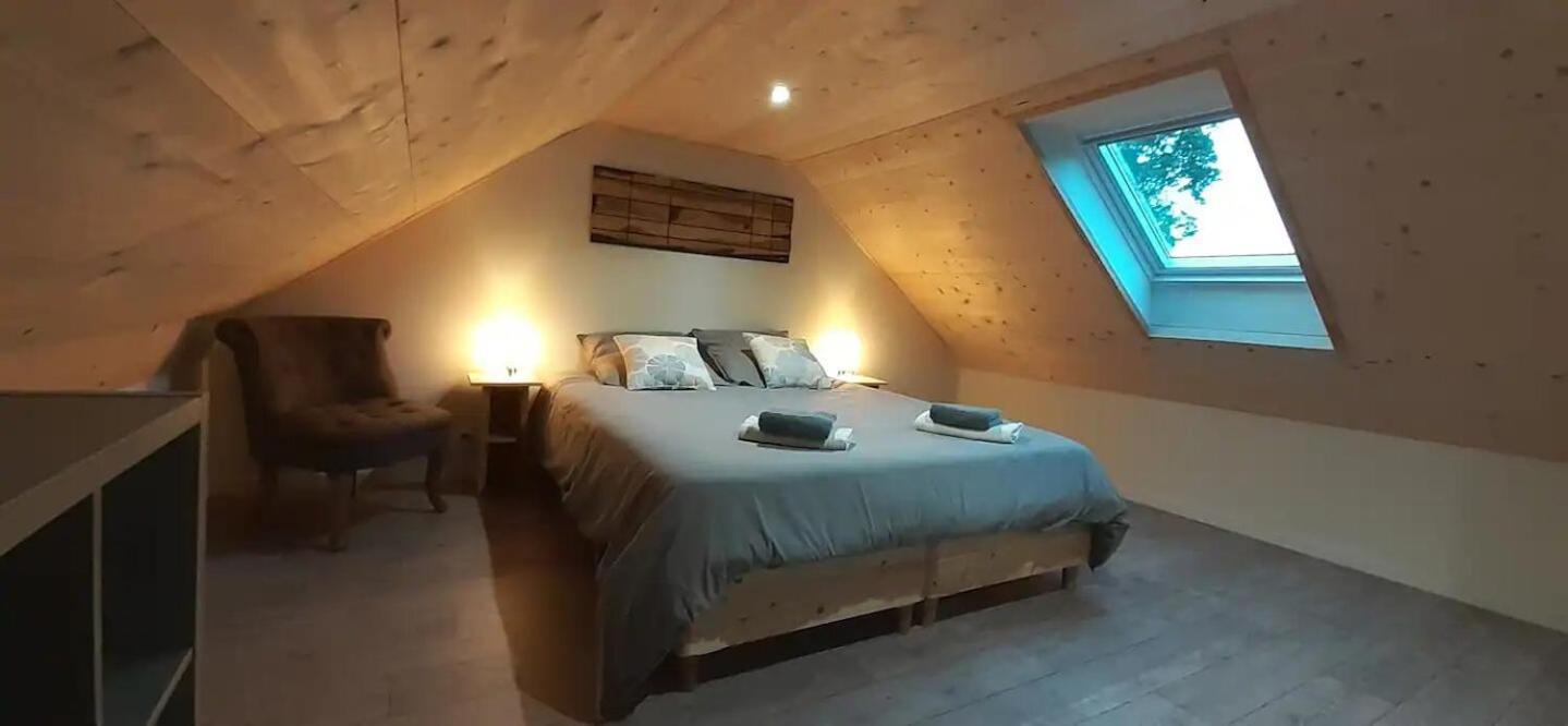 Chalets De Pont Cob Avec Spa Gouezec Bagian luar foto